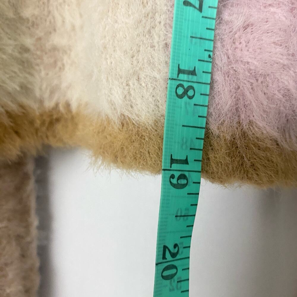 &Merci Colorblock Oversized Fuzzy Open Front Card… - image 5